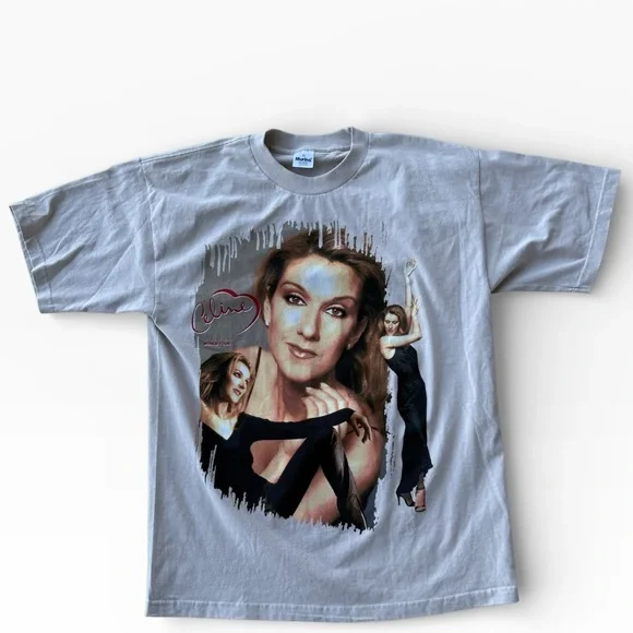 Rare Vintage 1998 Celine Dion Let’s Talk About Love World Tour Shirt Large - Picture 1 of 6